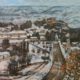 Vista de Ayora con nieve