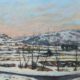 Biar nevado, pintura al oleo